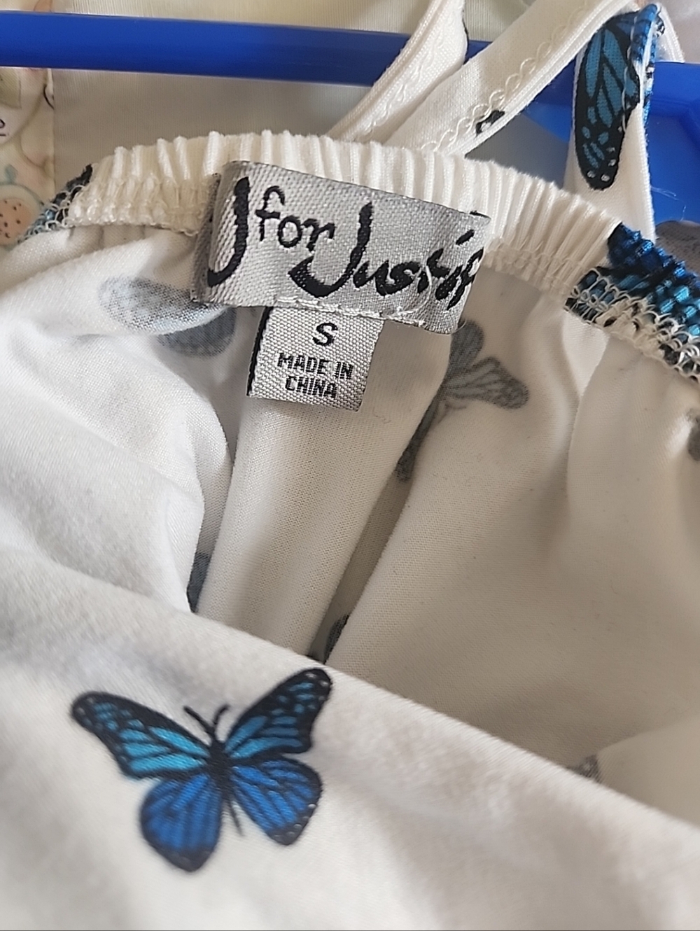 J for Justify Butterfly Maxi Dress Sm Buttery-soft Fairy Cottage Boho Y2K Summer - Picture 16 of 16